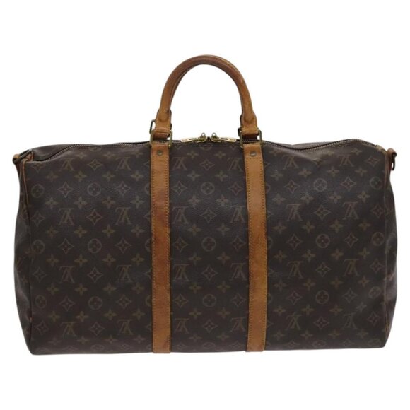 LOUIS VUITTON Monogram Keepall Bandouliere 50 Boston Bag M41416 LV Auth 113879 - Picture 3 of 16